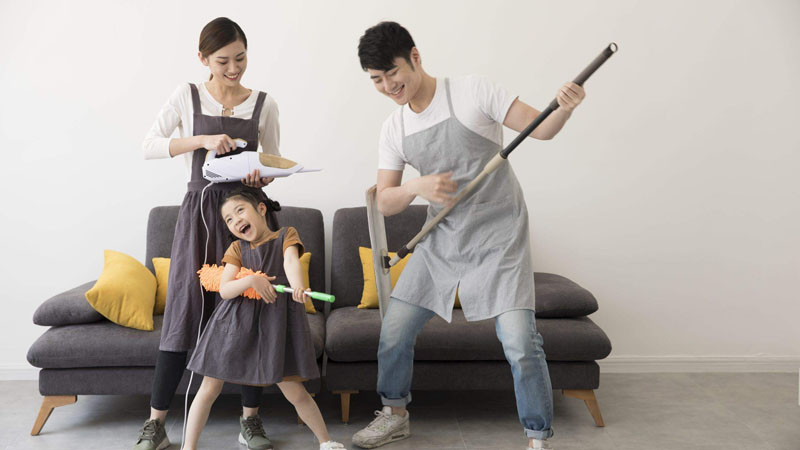 Nhà sạch mát khiến tâm trạng thoải mái