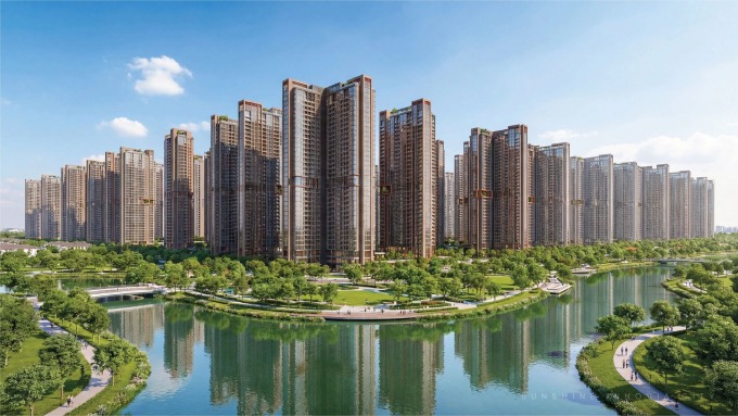 Phối cảnh khu đô thị đa mục tiêu ở Mê Linh, Hà Nội