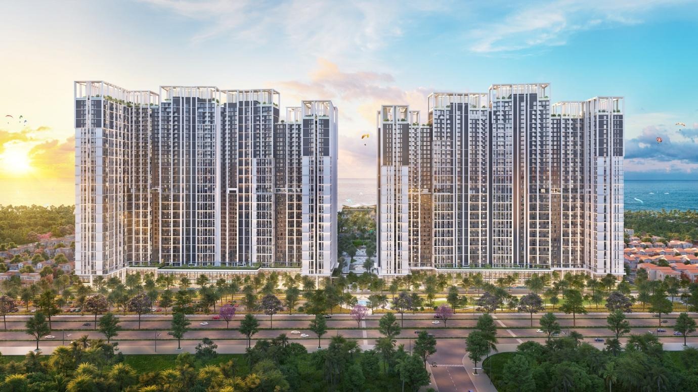 Một góc phối cảnh tổ hợp căn hộ Beacon Tower tại Blanca City