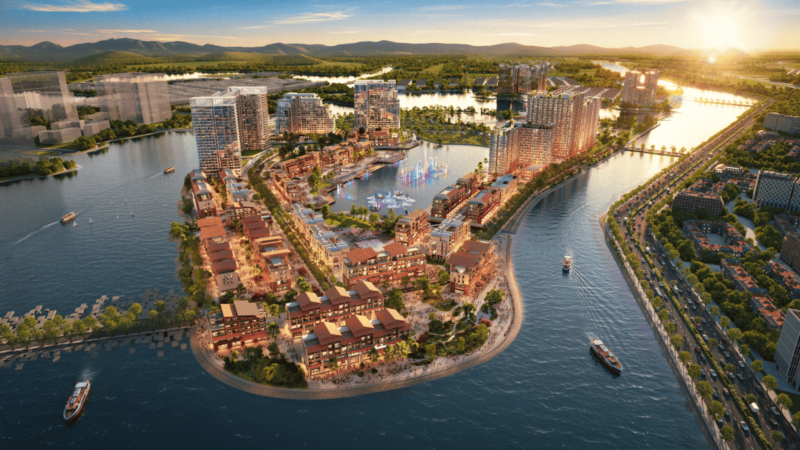 Phân khu Festival Island được định vị là tâm điểm lễ hội giải trí của Charmora City