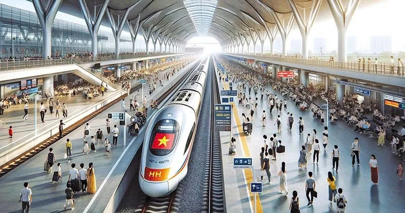 Phối cảnh dự án Đường sắt tốc độ cao Bắc - Nam