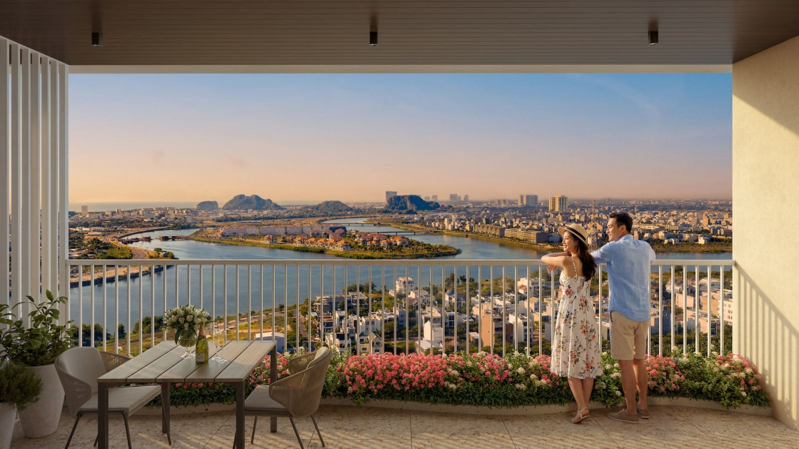 Vị trí hiếm có mặt sông Hàn đem lại cho cư dân S-Light Tower đặc quyền thưởng lãm tầm view sông - núi - biển - pháo hoa DIFF.