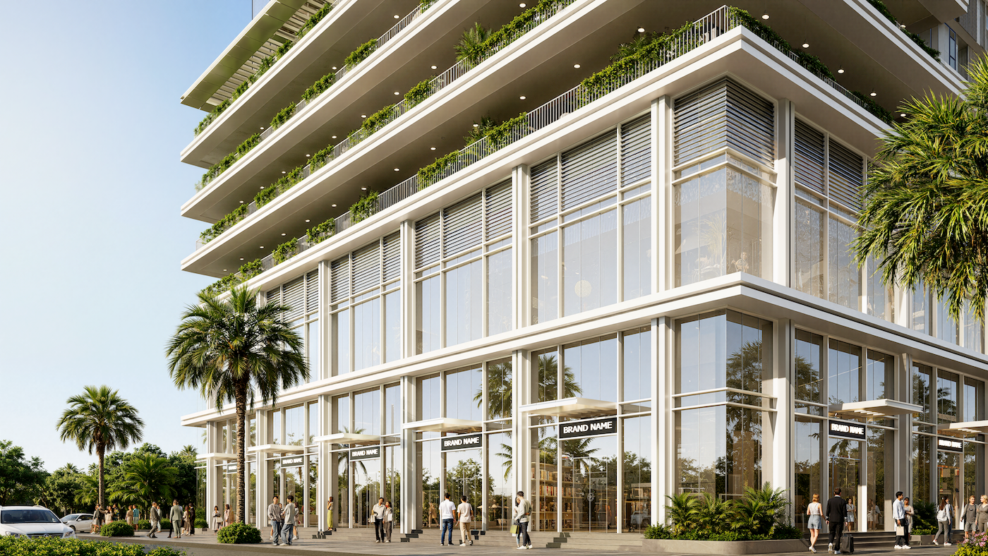 Sắc trắng chủ đạo cùng các chi tiết trang trí tinh tế giúp S-Light Tower toát lên vẻ đẹp thanh thoát