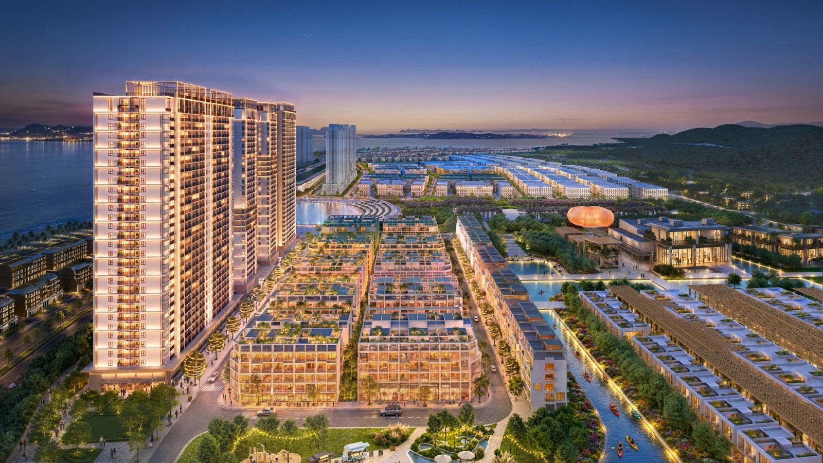 Sun Festo Town tọa lạc tại vị trí trung tâm, hưởng trọn hệ tiện ích vui chơi, giải trí đẳng cấp của “kinh đô lễ hội” Sun Elite City