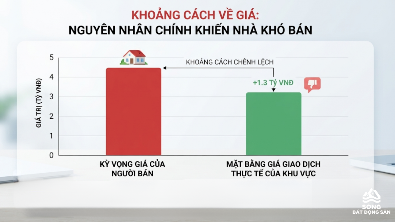 Nguyên nhân chính khiến nhà khó bán