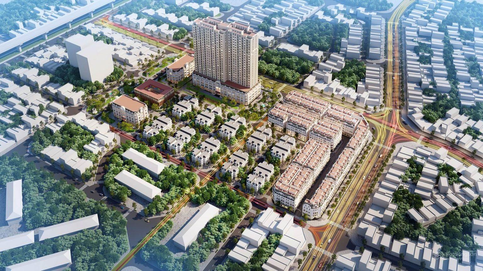 Phối cảnh dự án nhà ở xã hội N01 Hạ Đình
