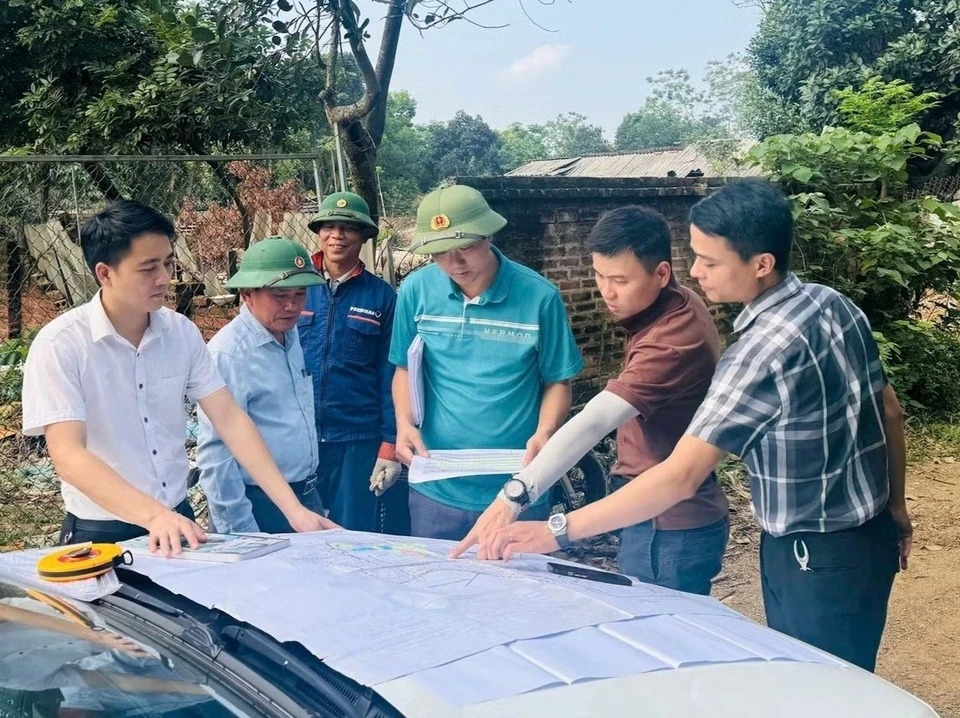 UBND xã Hòa Lạc thực hiện kiểm đếm dự án