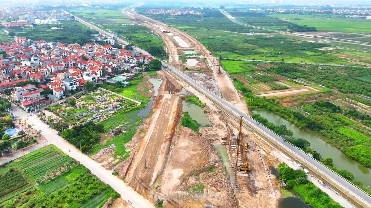 Tiến độ thi công tuyến Vành đai 4 tác động đến thị trường đất nền Hà Nội. (Nguồn: Sưu tầm)