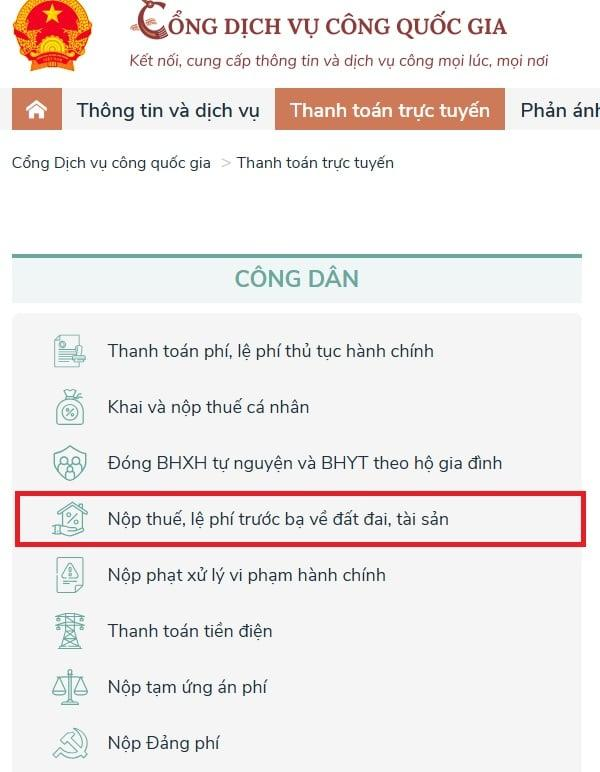 Các khoản thuế, phí phát sinh khi chuyển nhượng đất. (Nguồn: Sưu tầm)