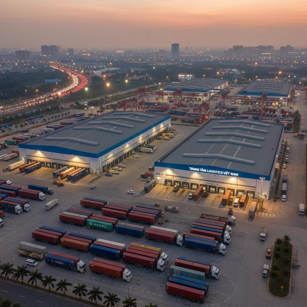 Hệ thống kho vận và logistics ngày càng đóng vai trò quan trọng trong chuỗi cung ứng và hoạt động sản xuất. (Nguồn: Sưu tầm.)