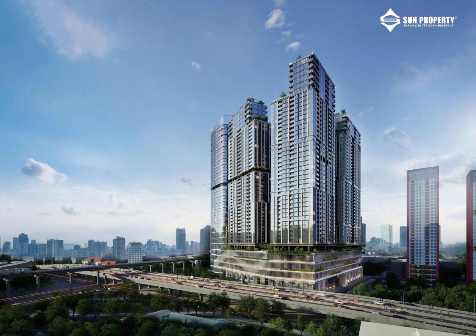 Sun Feliza Suites sở hữu vị trí tại giao điểm các trục giao thông lớn của Cầu Giấy