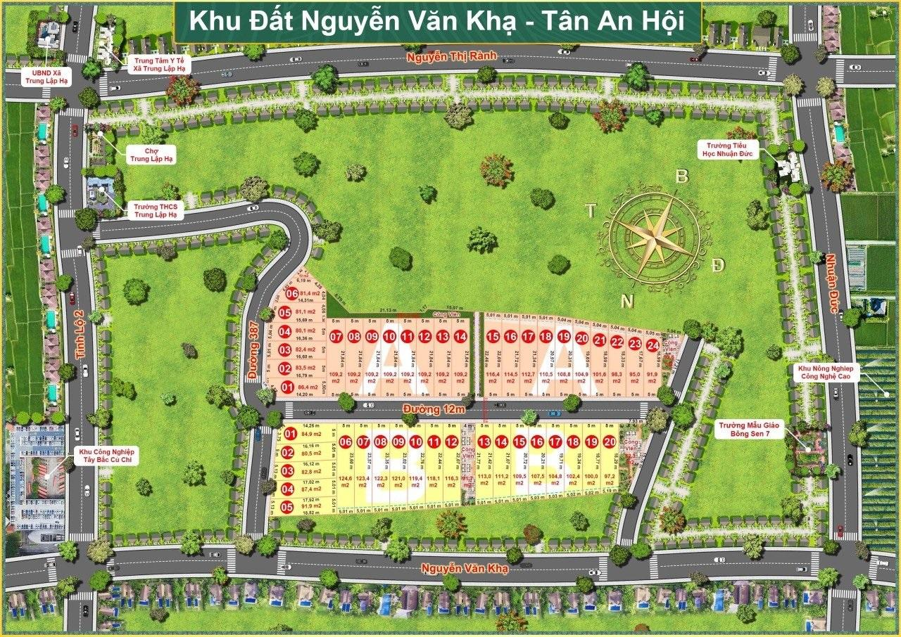 Các khu dân cư tại Củ Chi có sự đan xen giữa đất nền mới và khu dân cư hiện hữu