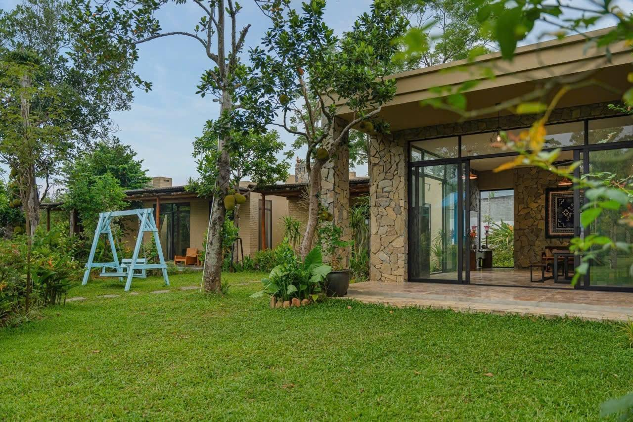 Không gian nhà vườn được tổ chức cho nhu cầu nghỉ ngơi và sinh hoạt cuối tuần