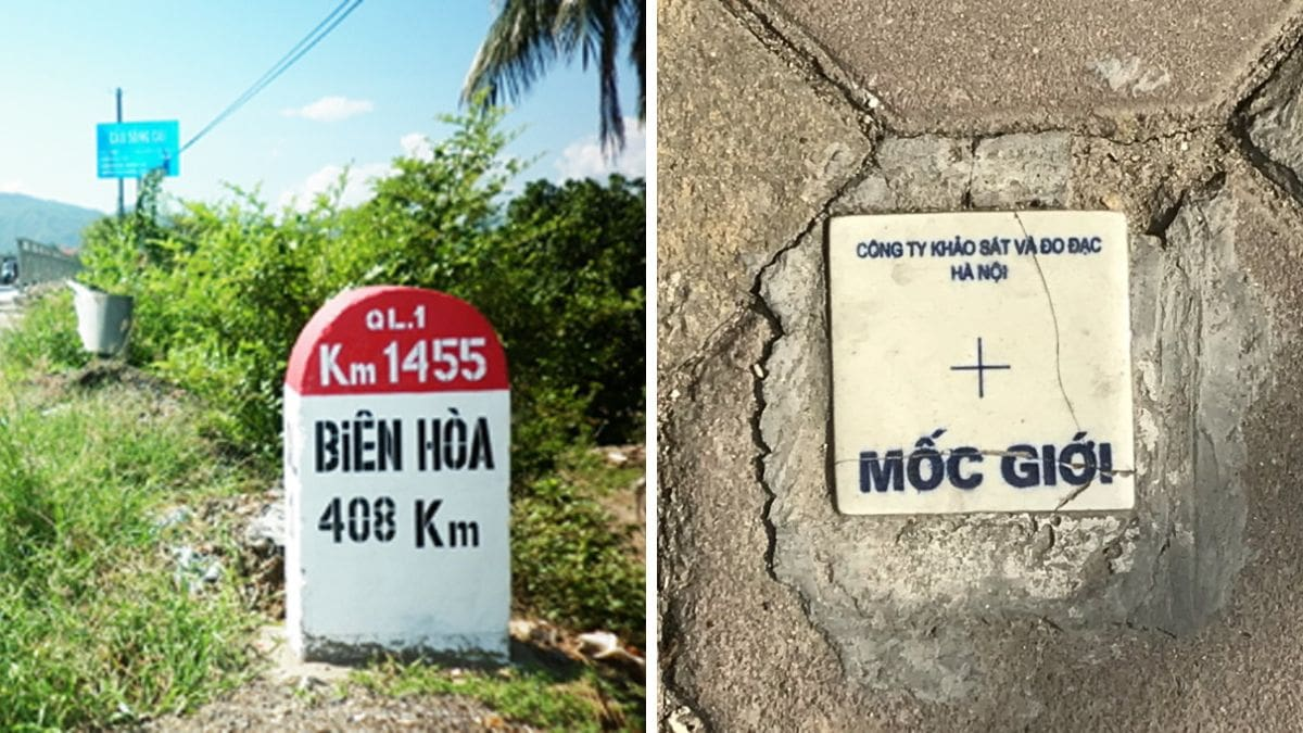 Mốc lộ giới là dấu mốc ngoài thực địa, dùng để xác định ranh giới phần đất được quy hoạch dành cho giao thông. (Ảnh: Sưu tầm)