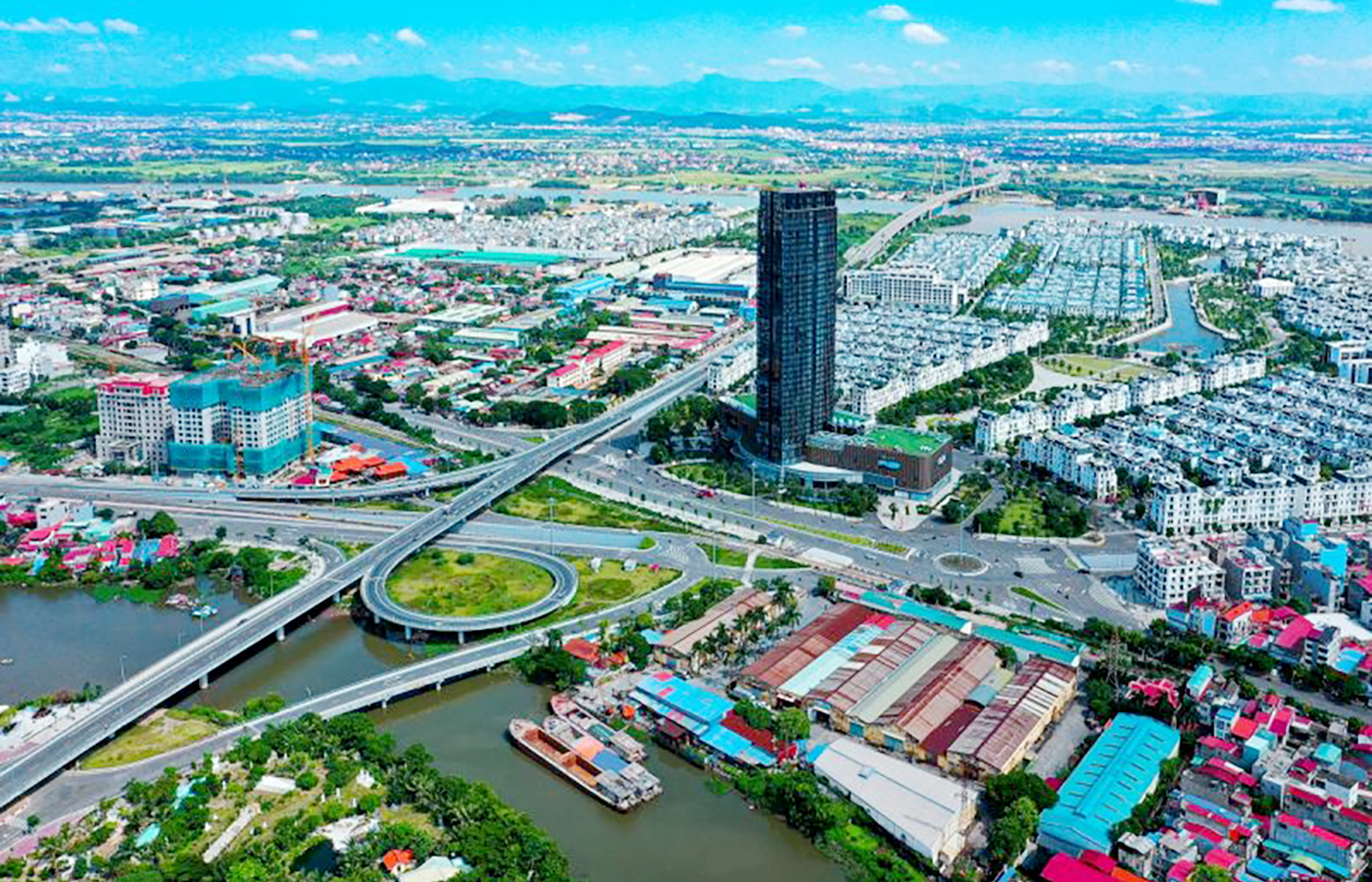 Toàn cảnh không gian đô thị Hải Phòng nhìn từ trên cao