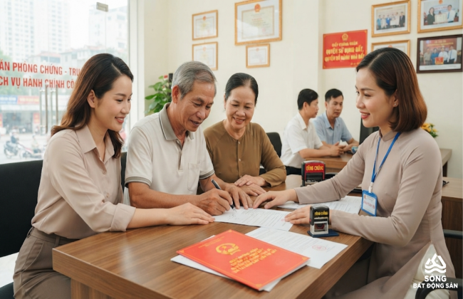 Muốn sang tên sổ đỏ từ cha mẹ sang con cần làm những thủ tục gì?